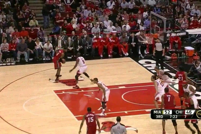 LeBron James 30 points (monster block on Derrick Rose) vs Chiaco Bulls full  highlights 04.12.2012 - YouTube