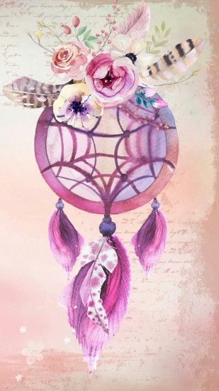 Pink and gold dreamcatcher
