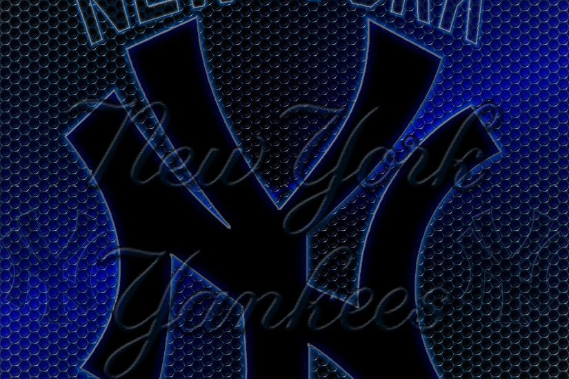... wallpapers by wicked shadows new york yankees logo grid wallpaper ...