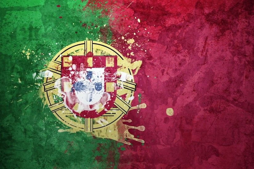 Preview wallpaper portugal, flag, coat of arms, republic, background,  texture,