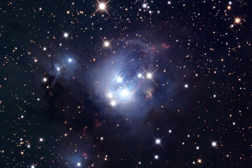 2560x1440 Wallpaper star cluster, ngc 7129, stars, space