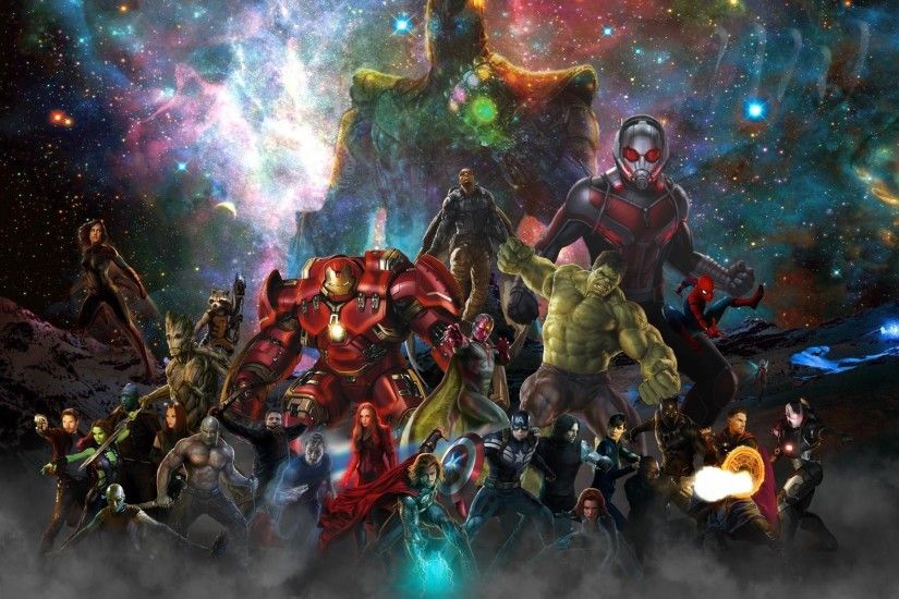The Infinity Collective - The ensemble leading up to Infinity War with  semi-interactive poses and believable fillers for Captain Marvel and Wasp.