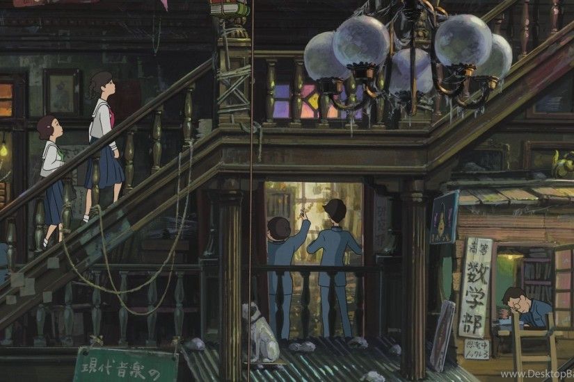 Miyazaki's Anime Cartoon, Girls Up The Stairs Wallpapers And ..