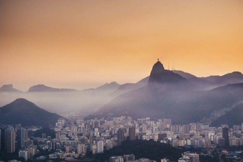 Rio De Janeiro Evening Fog Brazil