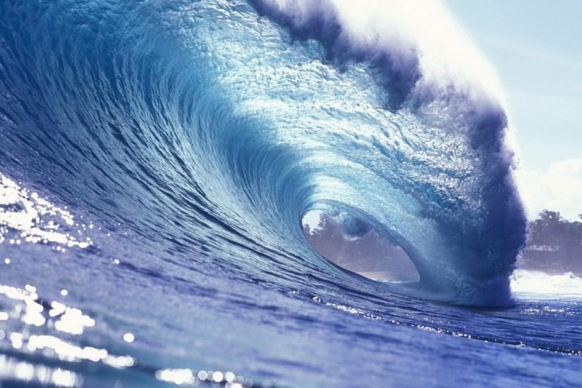 Ocean waves wallpaper HD download free.