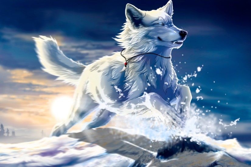 Fantasy wolf wallpaper