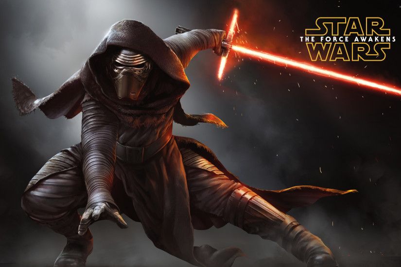Kylo Ren with a lightsaber - Star Wars: The Force Awakens wallpaper  2880x1800 jpg