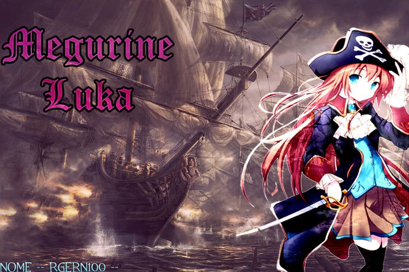 Megurine Luka Pirate Wallpaper by Rgern100 Megurine Luka Pirate Wallpaper  by Rgern100