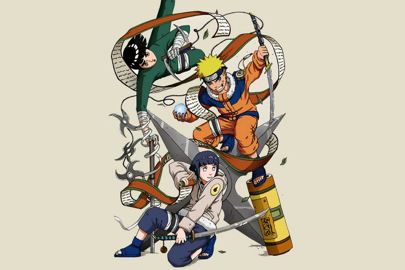 Naruto shippuden hyuuga hinata rock lee naruto uzumaki ninja scroll  wallpaper | 2560x1600 | 19098 | WallpaperUP