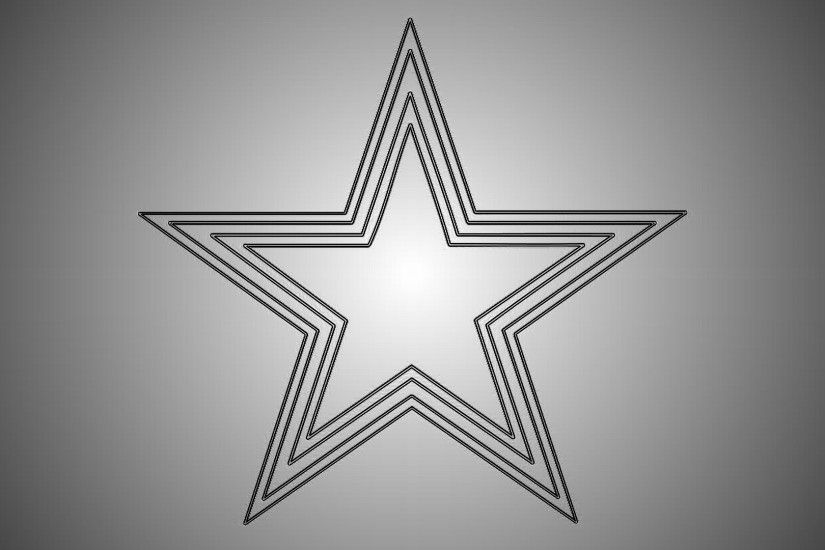nfl dallas cowboys metalic logo