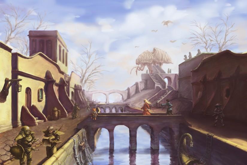 Wallpaper The Elder Scrolls III: Morrowind "Bridge"