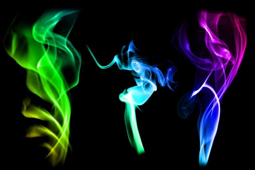 Color, Smoke, Wallpaper, smoke - physical structure, green color