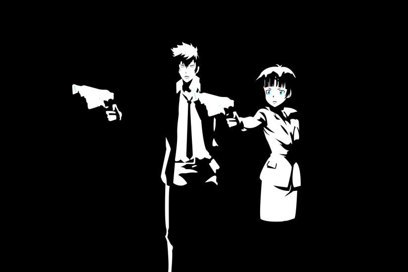 #Kougami Shinya, #Pulp Fiction (parody), #anime, #Psycho-Pass, wallpaper
