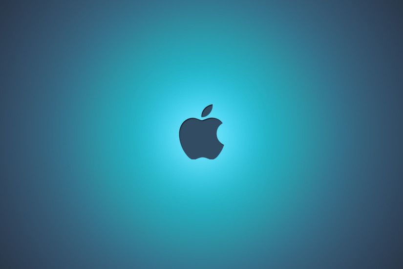 Apple Blue Background Wallpaper Desktop Wallpaper