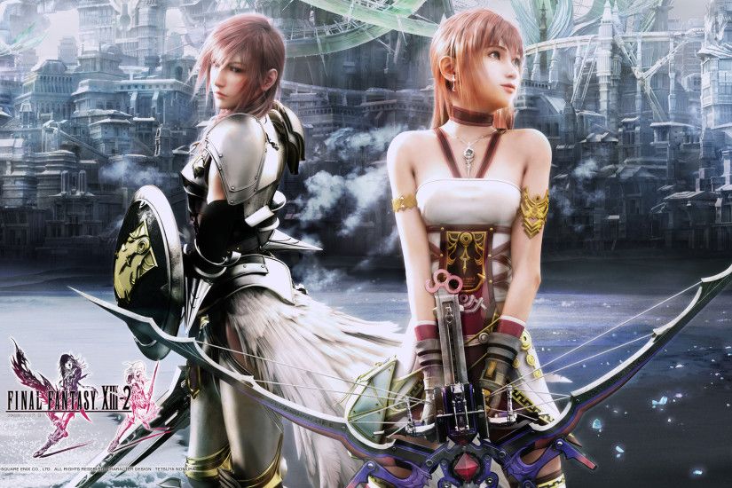 Lightning and Serah - Final Fantasy XIII-2 wallpaper