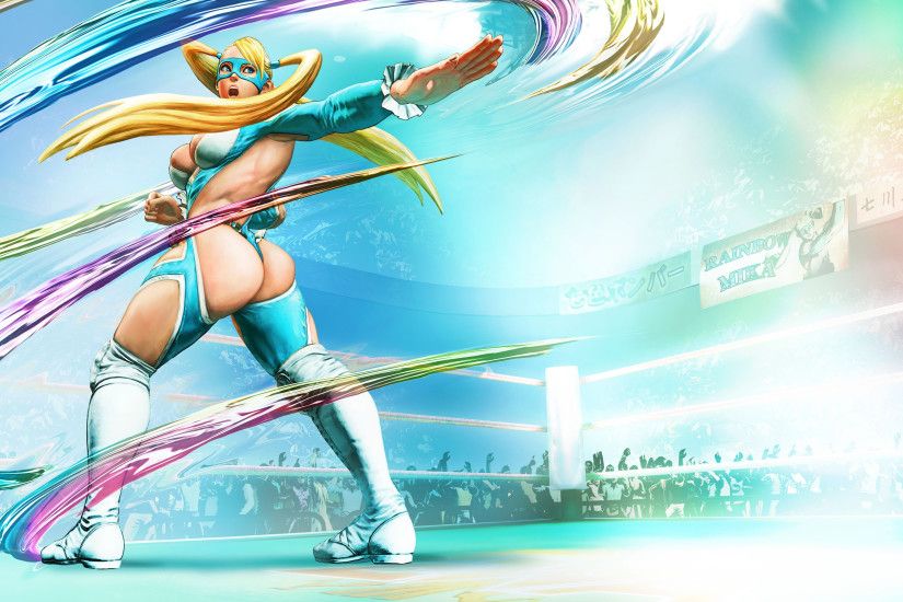 Street Fighter V Rainbow Mika Wallpaper 2016