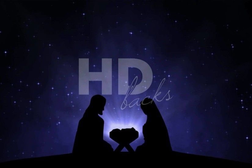 Nativity Silhouette - HD Background Loop