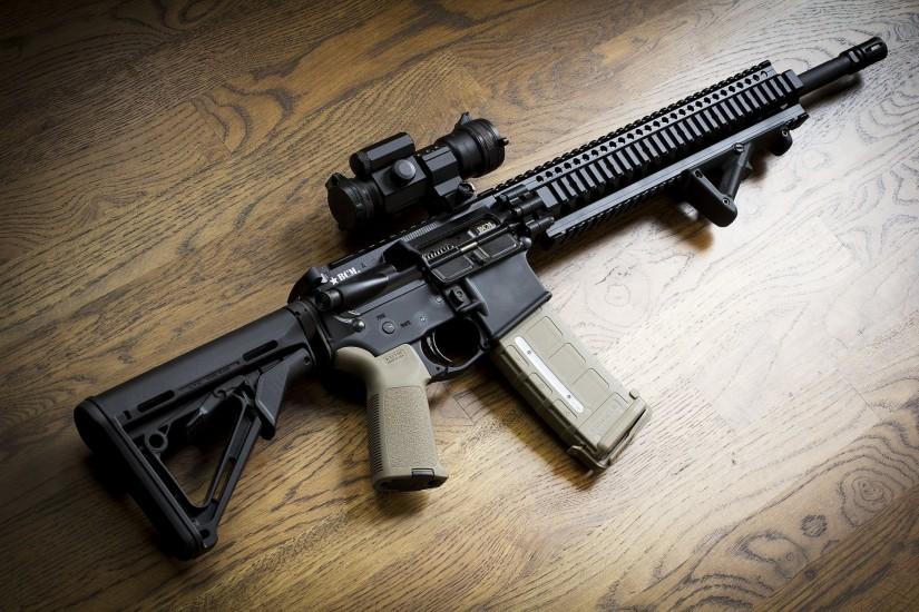 ar-15 bcm assault rifle assault rifle background weapon
