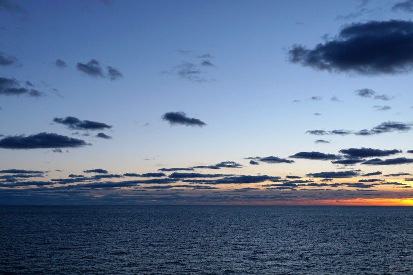 Preview wallpaper ocean, atlantic, horizon, sunset 3840x2160