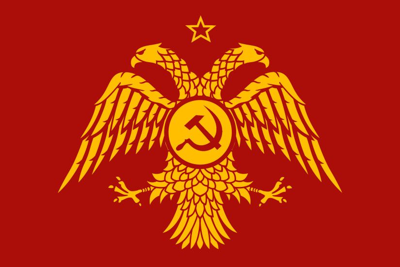 dlink97 38 25 Communist Byzantine flag by K-Haderach