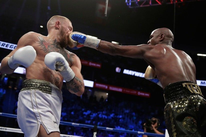 Our 10 favourite pictures from Floyd Mayweather's win over Conor McGregor -  Boxing