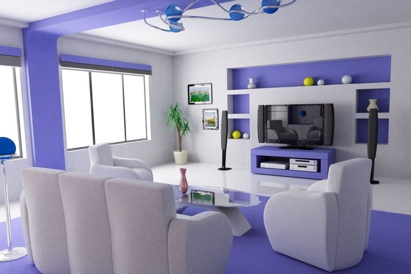 HD wallpaper for Home Interior Blue Theme | Free HD Wallpaper Desktop