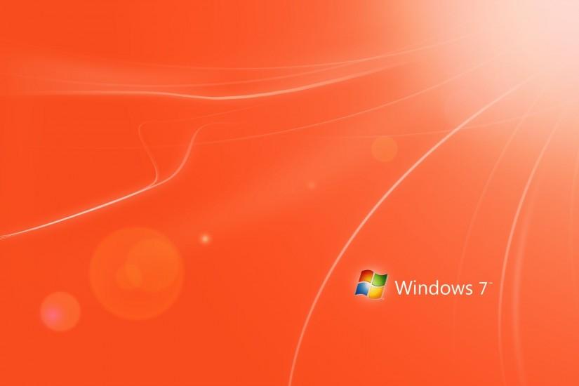 Orange Windows 7