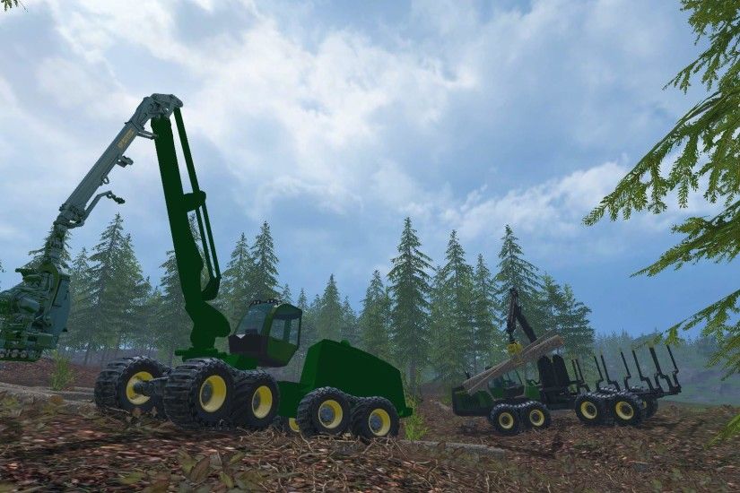 JOHN DEERE 1510E Tractor V2. Farming Simulator 2017 Mods