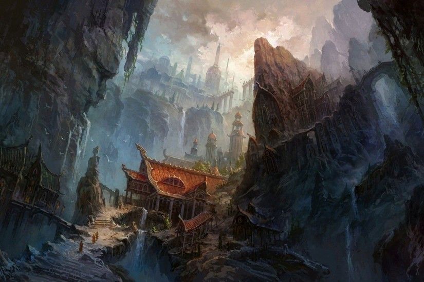 Fantasy - Temple Wallpaper