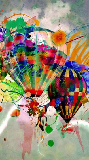 Hot air balloon design Nexus 5 Wallpaper