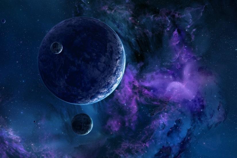 Purple Space Galaxy Wallpaper.