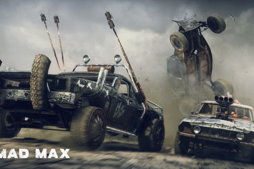 Car battle in Mad Max wallpaper