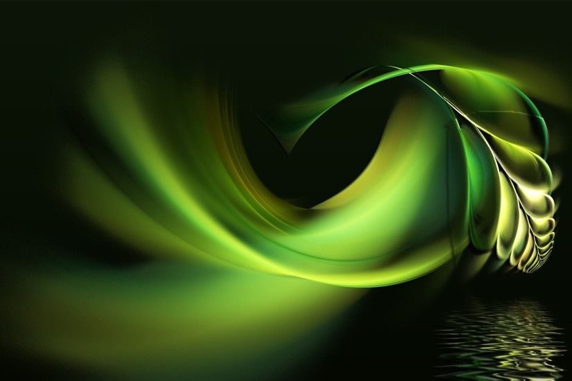 Preview wallpaper black, white, abstract, pen, water, green 1920x1080