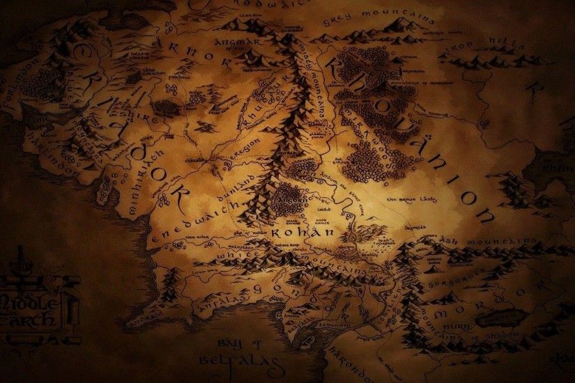 Images For Map Of Middle Earth Wallpaper.
