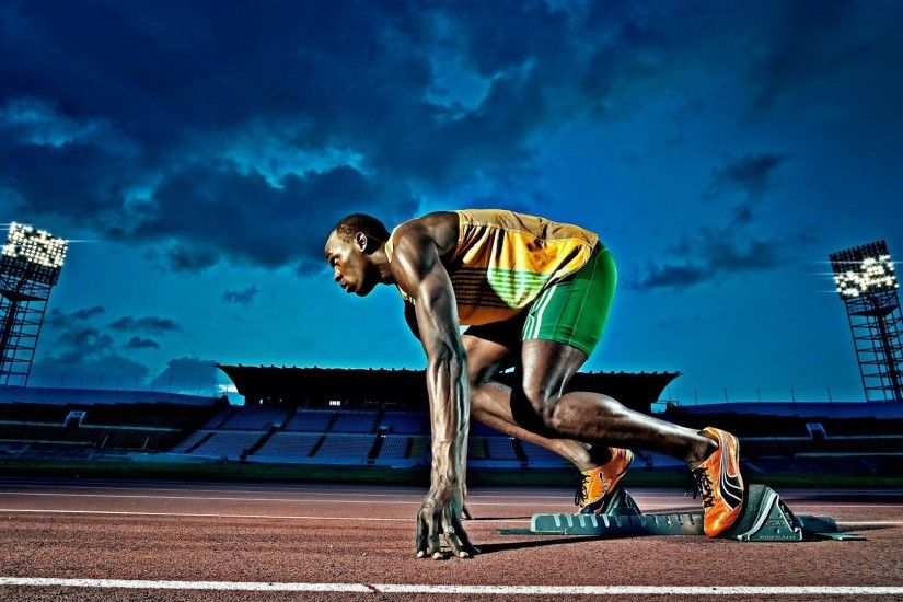 Usain Bolt Jamaican Sprinter Athlete Sport