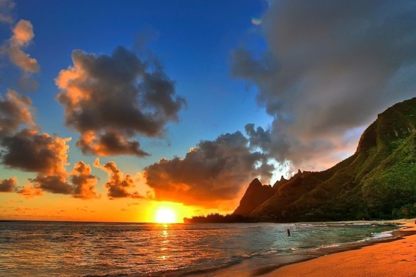 Hawaii Beach Sunset wallpaper