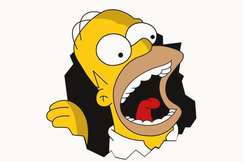 How To Download This Wallpaper: Right click, then click on save image.  tags: wallpaper homer simpson apple ...
