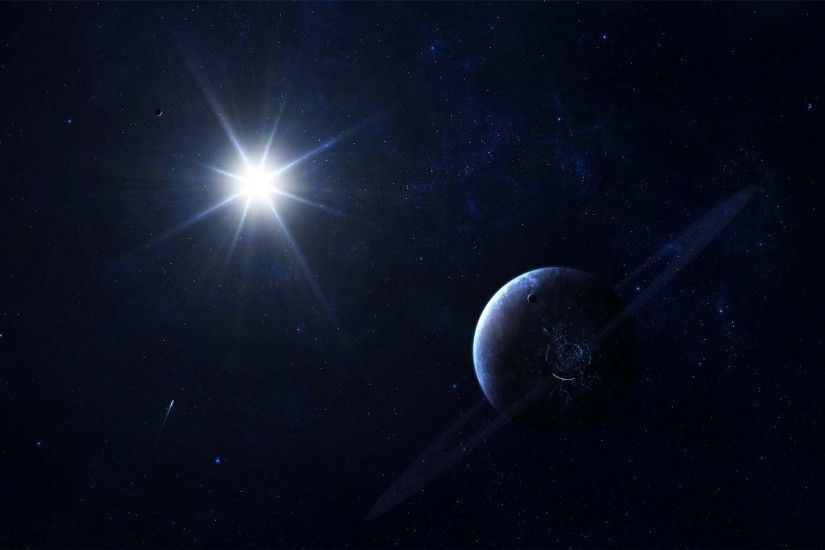 Shining Star In Space | HD Digital Universe Wallpaper Free Download ...