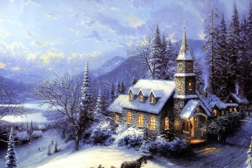 Thomas Kinkade Christmas Village (16)