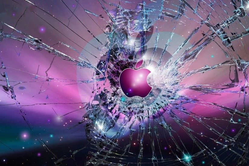 Broken glass Apple logo wallpaper - Computer wallpapers - #