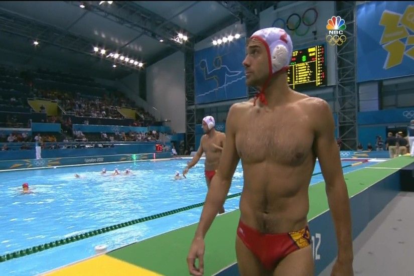 Water Polo athletes are all that is man, but surely there could be a better  way to tie their bonnets?