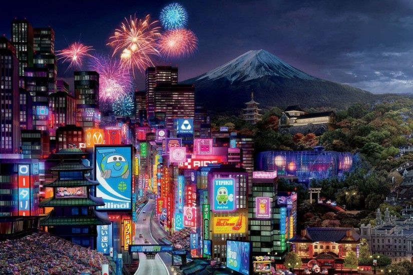 Cars 2 Tokio drift Walt Disney Pixar animated film racing sport McQueen  World Grand Prix cities