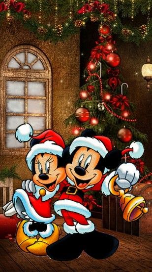 Holiday Wallpaper, Wallpaper Backgrounds, Walt Disney Mickey Mouse, Disney  Cruise/plan, Minnie Mouse, Merry Christmas, Decoupage, Noel, Colors