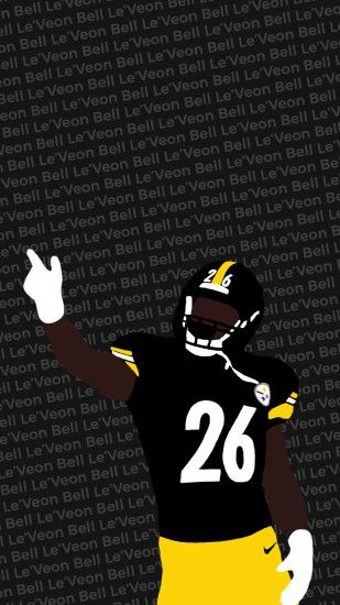 I made another wallpaper, this one with Le'Veon Bell ...