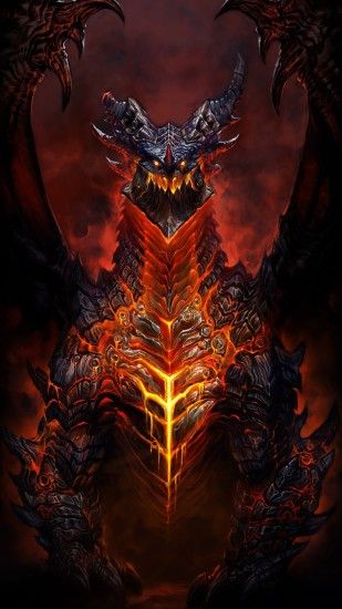 Deathwing World Of Warcraft Game iPhone 6+ HD Wallpaper ...
