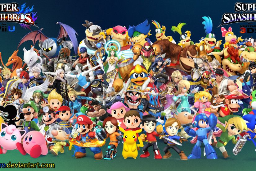 Super Smash Bros 4 Wallpaper by Lucas-Zero