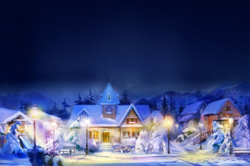 Christmas Village Background