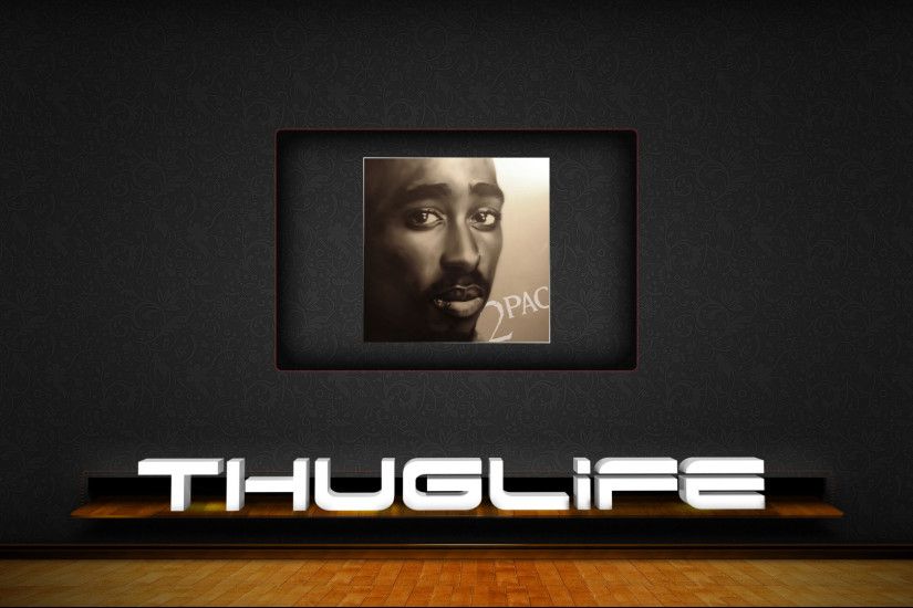 ... 2pac Painting and Thug Life by curtisblade