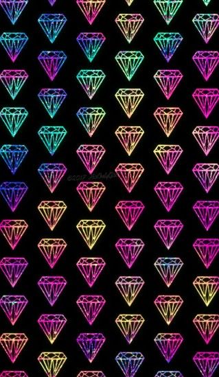 Diamond rainbow galaxy wallpaper I created for the app CocoPPa!