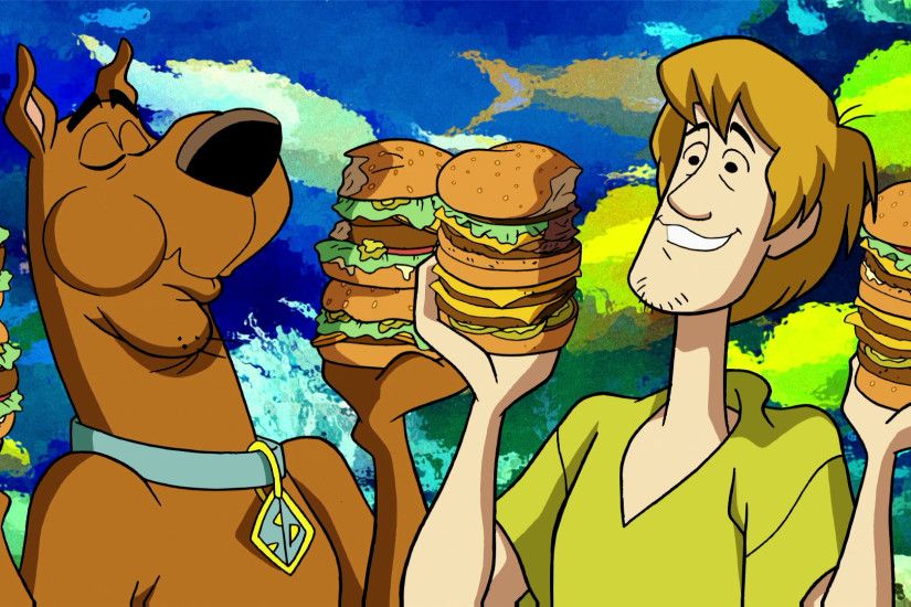 Scooby Doo And Shaggy Eating